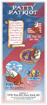 be patriotic with patty patriot educational sticker sheets