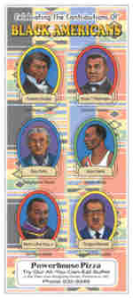 sample of black americans educational sticker sheet